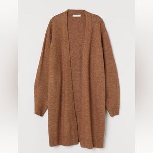 H&M long camel cardigan size x-small/xs